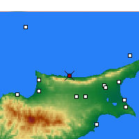 Nächste Vorhersageorte - Kyrenia - Karte
