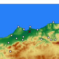 Nearby Forecast Locations - Алжир - карта