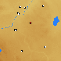 Nächste Vorhersageorte - Cypress River - Karte