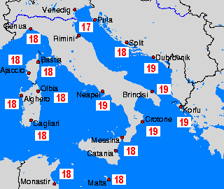Средиземное море (центр): пн май 20